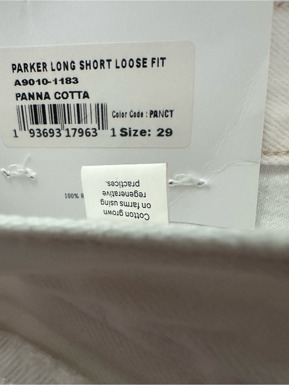 AGOLDE Panna Cotta Parker Long Jean Shorts - Picture 6 of 8